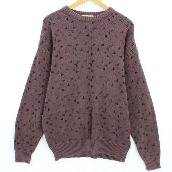 Vintage Motto Red Dot Sweatshirt Crewneck Men's Gray Pullover Long Sleeve XL - Picture 1 of 7